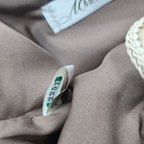 Mary Frances Beaded Quilted Silk Evening Bag Jeweled Feather Accent Purse Handba - Picture 13 of 15